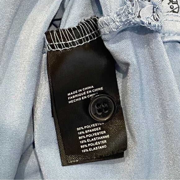 Kenneth Cole Polo Shirt Blue and Black with Golf themed Pattern Size L - Picture 9 of 9